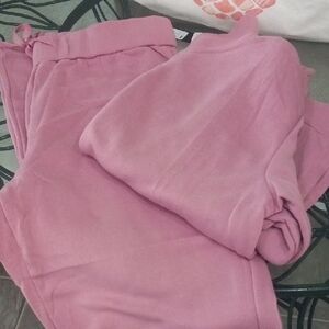 Fashion Nova Women's Dusty Pink Track Joggers